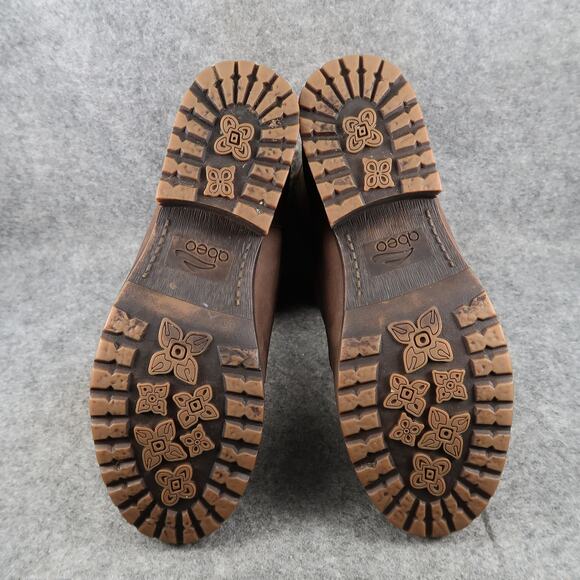 Abeo Shoes Womens 10 Boots Helena Leather Winter Waterproof Snow Warm Lace Up - Picture 10 of 14